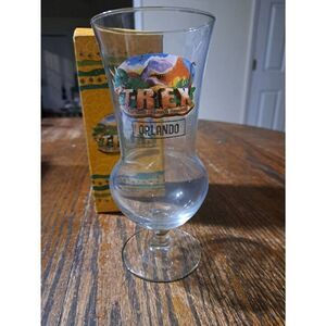 T Rex Orlando Disney Hurricane Drinking Glass Bar Glass Drinkware